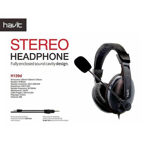 CASQUE MICRO Havit HV-H139D pour PC & Smartphone 