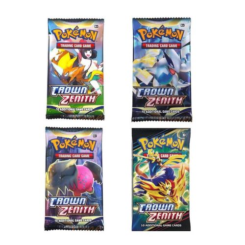 Pokemon 4 Booster Pack's Crown Zenith - 40 Cartes Pokémon à prix pas cher