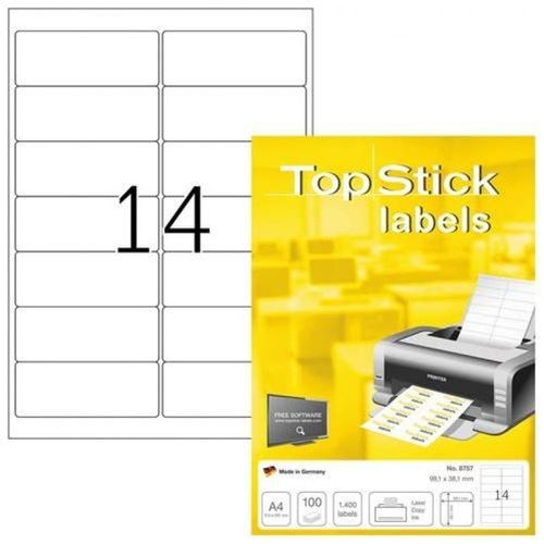 TOP STICK Boite 1400 étiquettes adhésives (autocollant