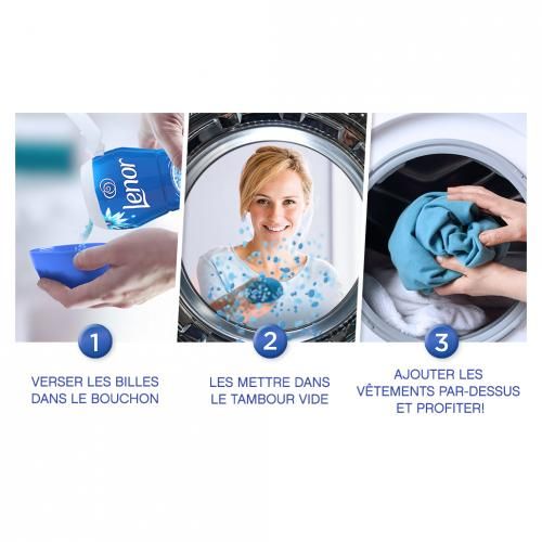 Lenor Envolée d'air Frais - Parfum de linge en Perles- 224g à prix