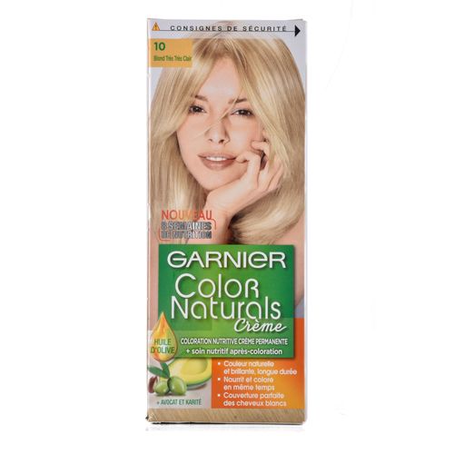 Garnier Color Naturals -Creme +Soin Nutritif -10 Blond Tres Tres Clair -3610340015687 image 0