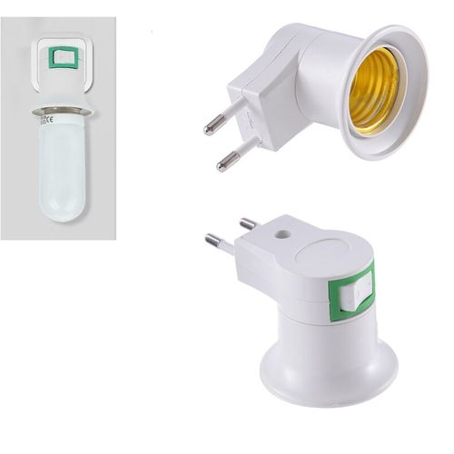 Sans Marque Support Douille Adaptateur Lampe avec Interrupteur