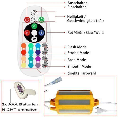 Sans Marque Transfo pour Ruban LED - RGB - Métallique à prix pas