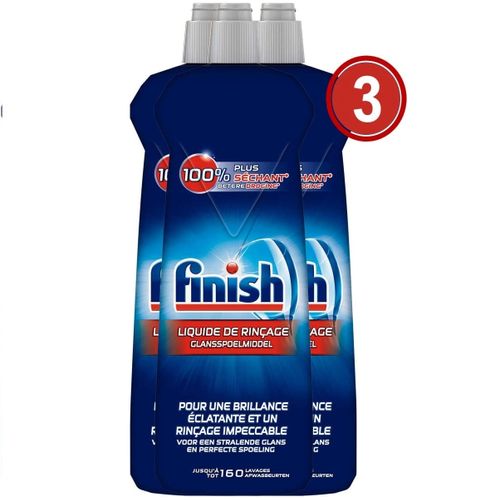 Finish Pack 3 Liquide de rinçage lave vaisselle - 800ml prix
