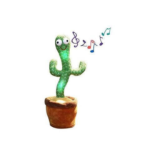 Cactus en peluche - Danse & son avec lumière - Avec 62 chansons