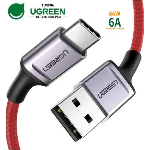 Ugreen Câble USB Type-C - Prend en Charge Protocole Huawei Supercharge 6A  max 66W à prix pas cher