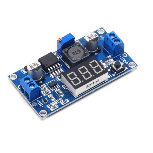 Arduino Module d'alimentation LM2596S + voltmètre LED DC-DC abaisseur  réglable à prix pas cher