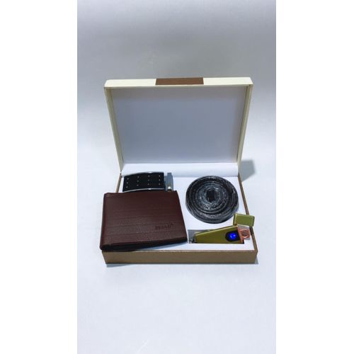 Jesou Collection Coffret Cadeau Montre +Biquet +porte cle + Un porte  feuille prix tunisie 