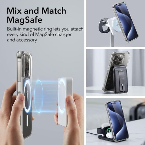 Genuine Coque Magnétique pour iPhone 15 Pro - Compatible MagSafe à