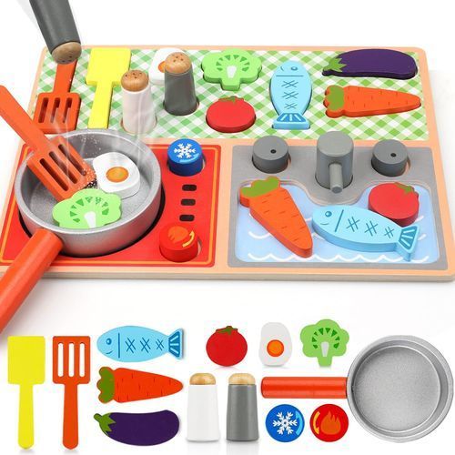 Ensembles de cuisine en bois pour enfants image 0