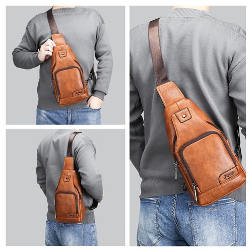 Sac de Poitrine Homme Jeep Buluo JB401 Kaki - prix raisonnable