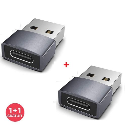 Lot de 2 adaptateurs USB C femelle vers micro USB mâle