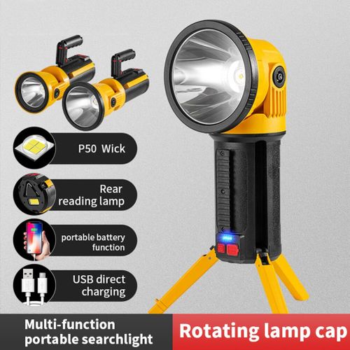 Multifunction Flashlight Lampe Torche – Rechargeable USB – Projecteur  Portable - Batterie Intégrée à prix pas cher