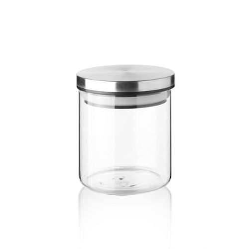Balsa 1 boite de rangement en verre avec couvercle inox 400ml -Bocal en  verre - Pot à prix pas cher