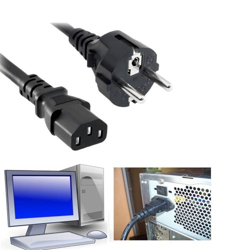 Cable Câble alimentation pour PC de Bureau à prix pas cher
