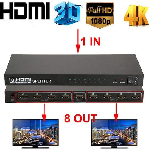 Switch HDMI 4 ports Full HD 1080P - Switchs - Réseau câblé