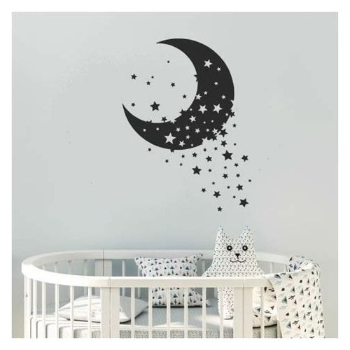 Autocollant sticker mural Lune