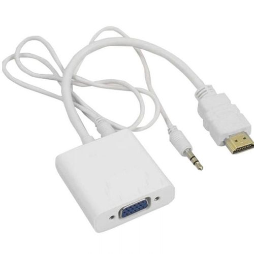 Adaptateur VGA+Audio vers HDMI - Convertit une sortie VGA+Audio en