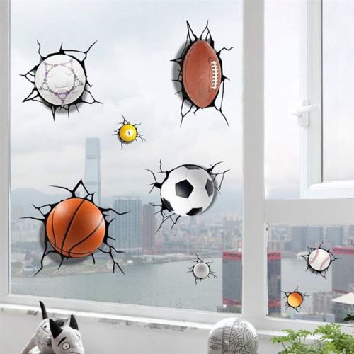 Sans Marque 50*70cm Sticker mural Papier Peint 3D Motif Ballons à