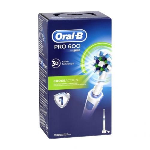 ORAL-B Brosse à Dents électrique - Pro 600 - Cross Action - 3D - Rechargeable image 0