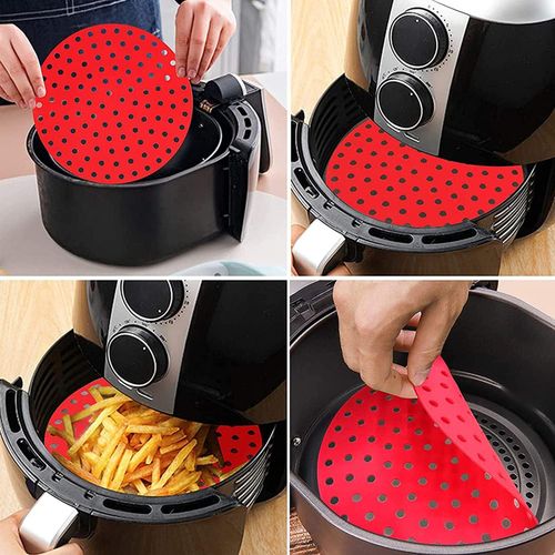 Wefun Tapis de Friteuse à Air Réutilisable-Rouge à prix pas cher