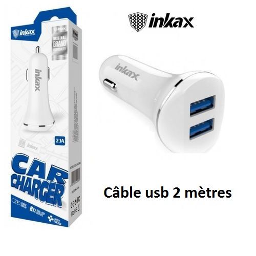 Chargeur allume cigare rapide double USB-A EP-L1100
