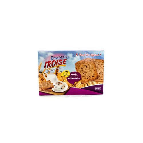 BISCOTTES MULTICEREALE SANS SEL IROISE 240GR