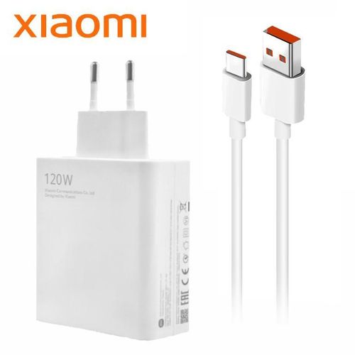 XIAOMI Chargeur Rapide Xiaomi 120W Câble USB C Chargeur Turbo - Prix pas  cher