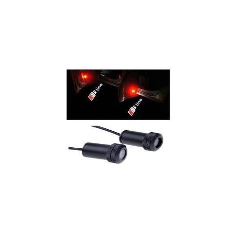 Projecteur Led Avec Logo De Porte De Voiture, 2 Pieces, Lampes