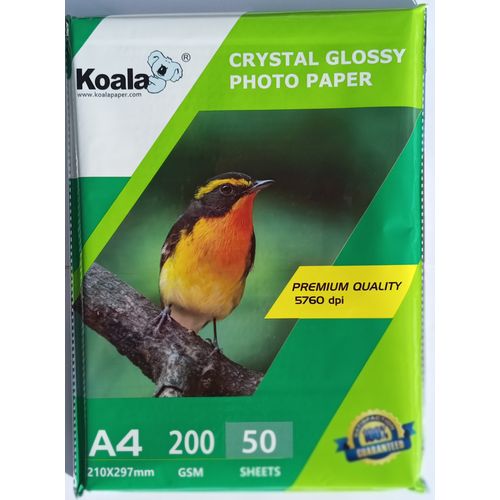 Koala 20 Feuilles de Papier photo - Haute brillance A4 - 200gsm à prix pas  cher