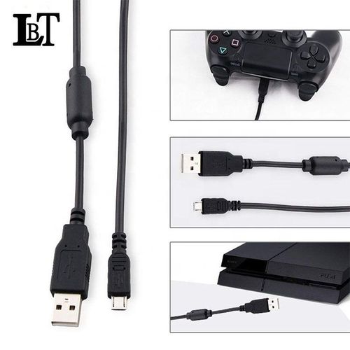 CABLING® Cable Chargeur USB pour manette Sony PS4 [Playstation 4] - Cordon  extra long 3m