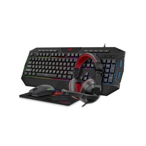 Havit Pack Gamer 4 en 1 - Clavier - Souris - Casque - Tapis image 0