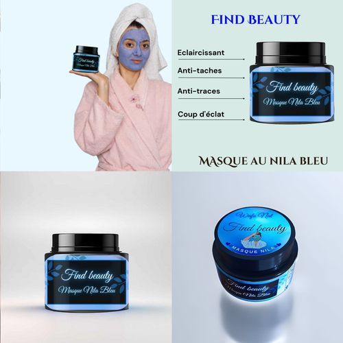 Wafa Nat Masque au Nila bleu- Find Beauty- 120g à prix pas cher