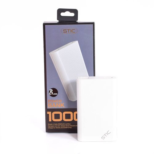 Slide  #1 Stic Power Bank Stic 10000mAh avec 2 Ports USB - Blanc