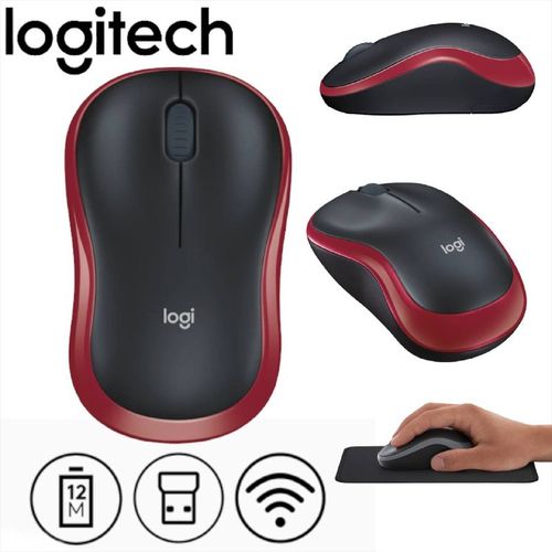 Souris sans fil compacte Logitech M185, conçue pour les