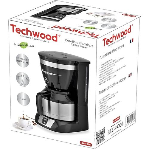 Techwood Cafetiere isotherme - TCA-1086I - 8 Tasses - 1L - Garde