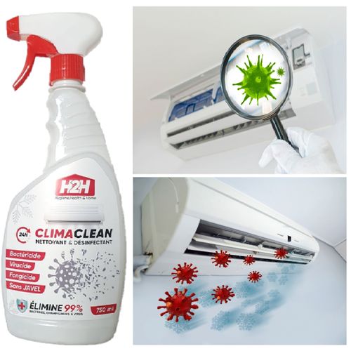 H2H Nettoyant pour climatisation - Désinfectant Clima-clean 750ml prix  tunisie 