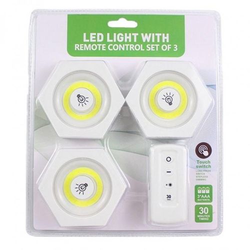 Lampe LED sans fil avec télécommande, alimentée par pile