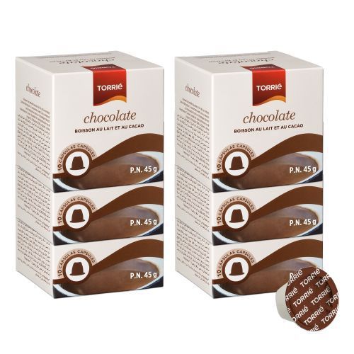 Torrie Pack de 60 capsules - Chocolat Chaud - Compatible Nespresso