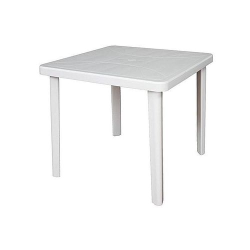 Sofpince Table Carré En Plastique - Pour intérieur/extérieur - Blanc à prix  pas cher