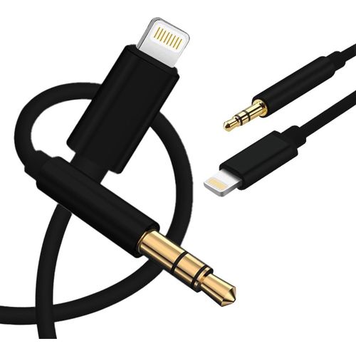 Câble téléphone portable CABLING ® Cable adaptateur jack 3.5 male vers  iphone male 1M iphone 7, 8, x