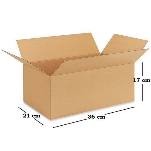 Emballage Services Lot de 25 cartons Kraft - 36 x 21 x 17 cm image 0