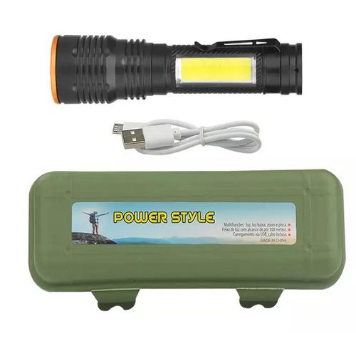 power light Mini Torche LED Rechargeable USB avec LED COB Latérale pour Lampe de Bureau image 0