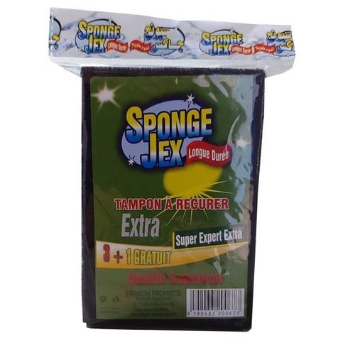 SPONGE-JEX Tampon à Récurer Super Exper Extra-3+1- à prix pas cher