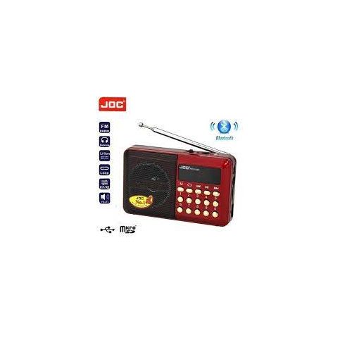 Joc Mini Radio FM Bluetooth avec Fonctions jack Carte SD Clé USB à