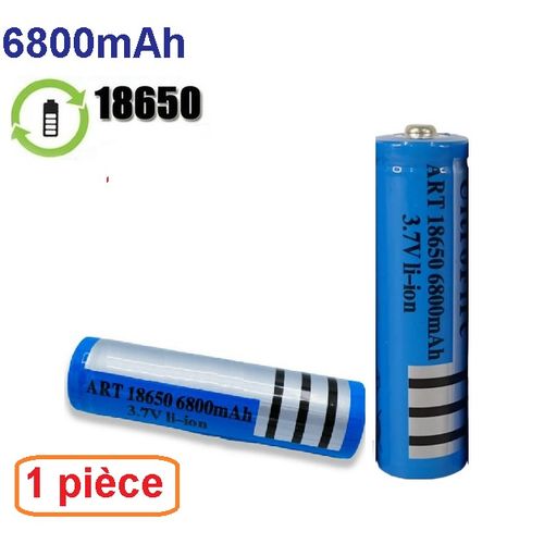 Genuine Pile Rechargeable Li-ion 18650 / 6800mAh / 3.7V à prix pas cher