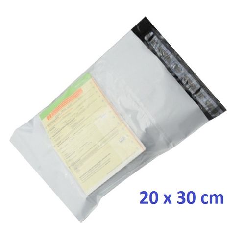 Emballage Services 100 Sac d'expédition 20x30 avec pochette (colis/carton/ plastique/scotch/fragile) à prix pas cher