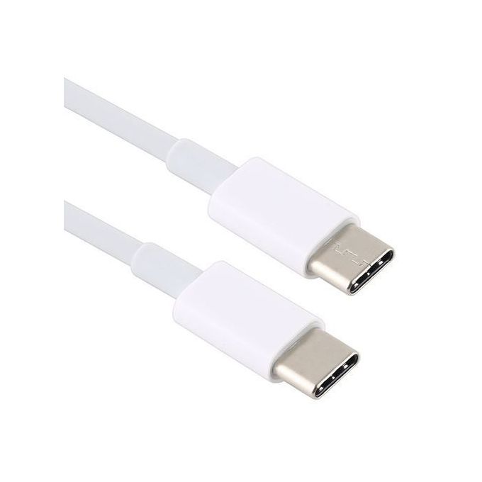 Inkax Cable type C vers type C - Charge rapide -Blanc à prix pas cher