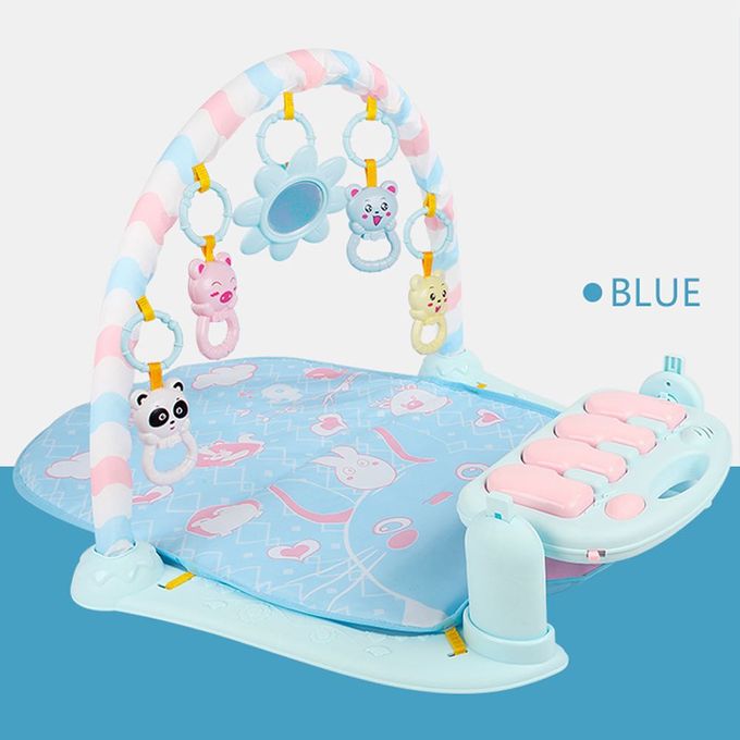 Tapis Gym d'Eveil musical multi-activités Bébé Piano à pied Pied 3 en 1 