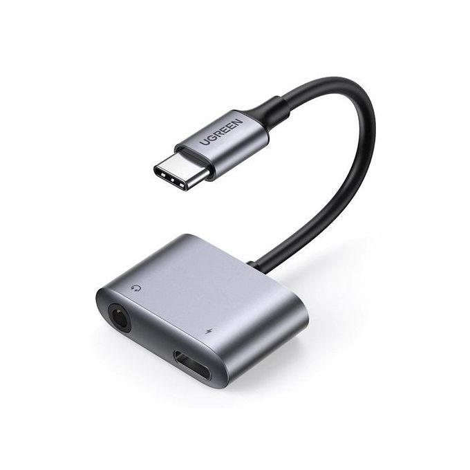 Adaptateur audio 2 pièces de type C vers 3,5 mm, adaptateur de prise casque  pour chargeur USB 2 en 1, adaptateur de distributeur de casque plié  librement 